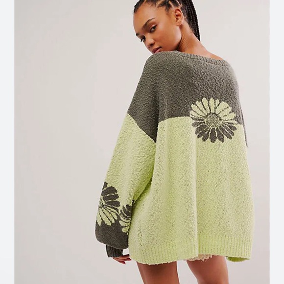Free People In Bloom Flower Sweater - Picture 3 of 5